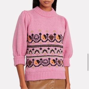 GANNI pink sweater